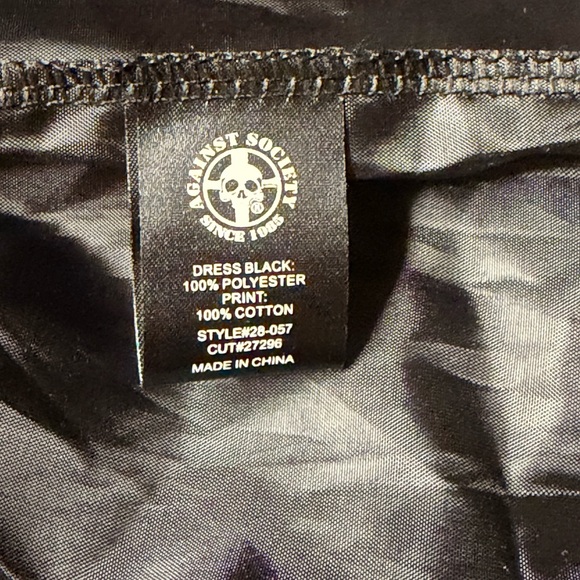 RARE Lip Service  Skull and Rose Dress - Picture 5 of 9